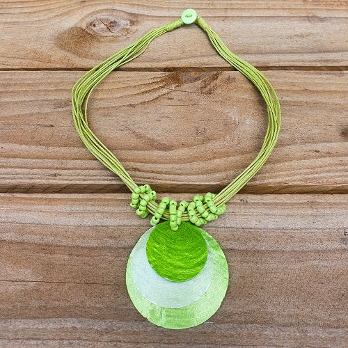 Pack of 10 Capize Shell Necklace 2 Colour