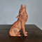 Carved Suar Wood Wolf