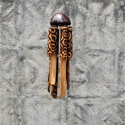 Bamboo Chime Burnt Swirl Medium