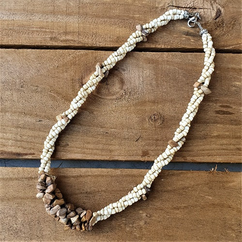 Stone Cluster Necklace