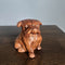 Carved Suar Wood Bulldog