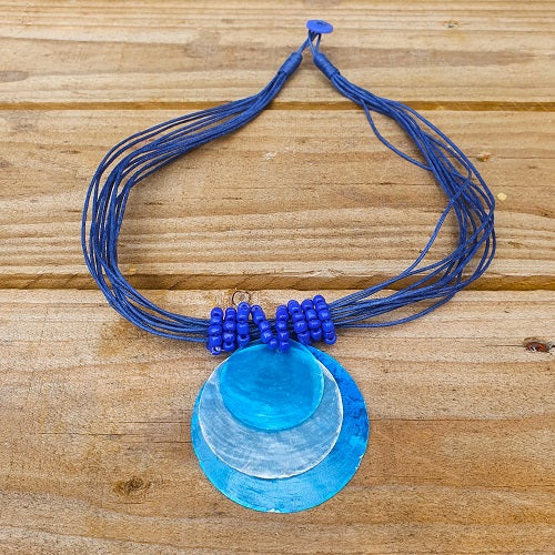 Pack of 10 Capize Shell Necklace 2 Colour