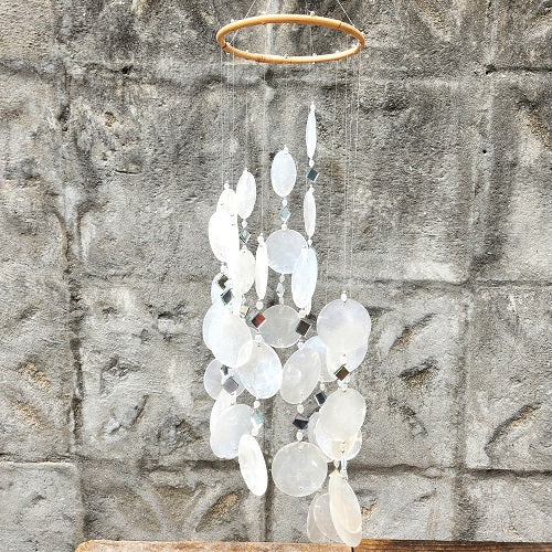 Capize Shell & Mirror Spiral Chime