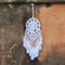 White Crochet Web Dream Catcher