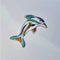 Wire Dolphin Diving Small