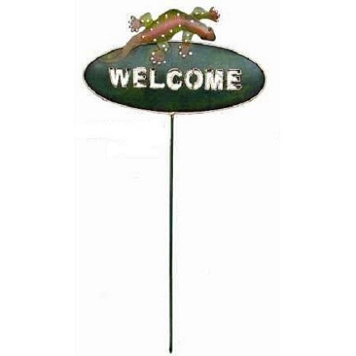 Iron Gecko Plant Stake - Just-Oz