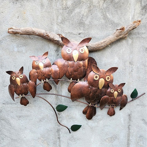 Parliament of Owls On A Branch - Just-Oz
