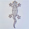 Wire Gecko Twisted 3D Small