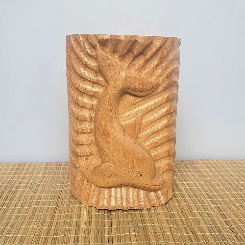 Dolphin Wood Carved