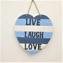 Live Laugh Love Heart Wall Plaque. - Just-Oz