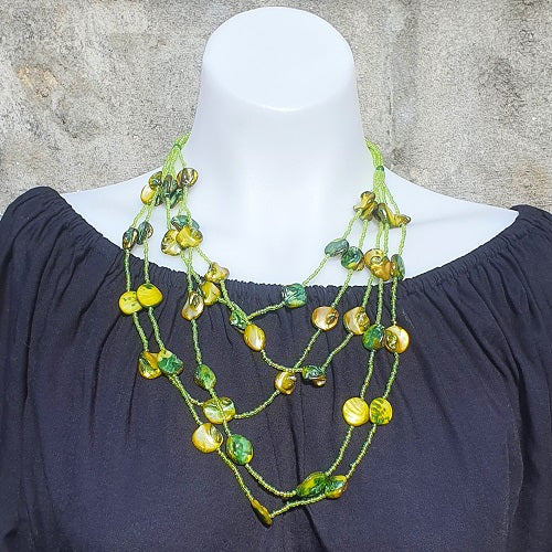 Necklace 5 Strand Shell
