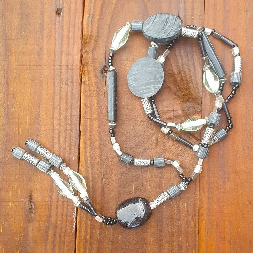 Necklace Coloured Glass Beads