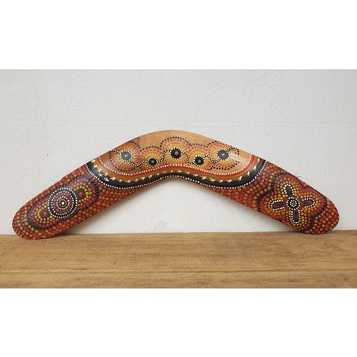 Boomerang Painted 45cm - Just-Oz