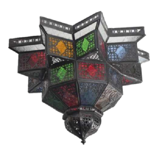 Multi Coloured Ceiling Pendant. - Just-Oz