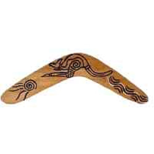 Burnt & Carved Boomerang - Just-Oz