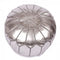 Moroccan Faux Leather Pouffe. - Just-Oz