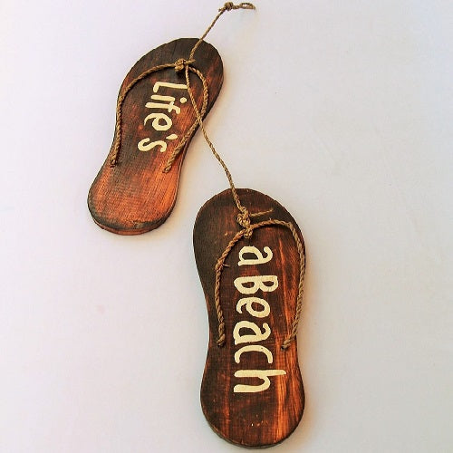 Life's A Beach Thongs Medium