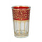Red Moroccan Tea Glass. - Just-Oz
