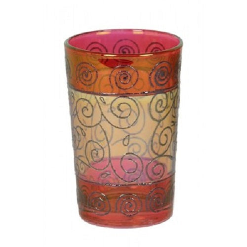 Henna Print Moroccan Tea Glass. - Just-Oz